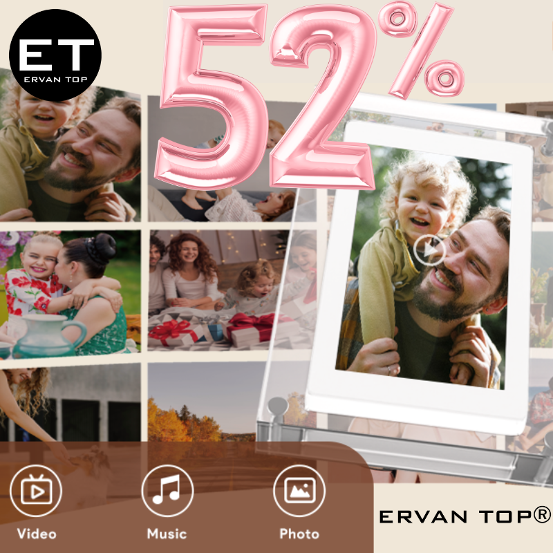 ERVAN TOP® Digital Photo Frame Video Player (🥰Valentine's offer🎁)