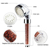 LED shower head with water filter